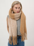 Caramel Duotone Fluffy Scarf