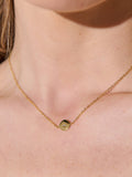 Crystal Point Crafted Gold Plated Necklace